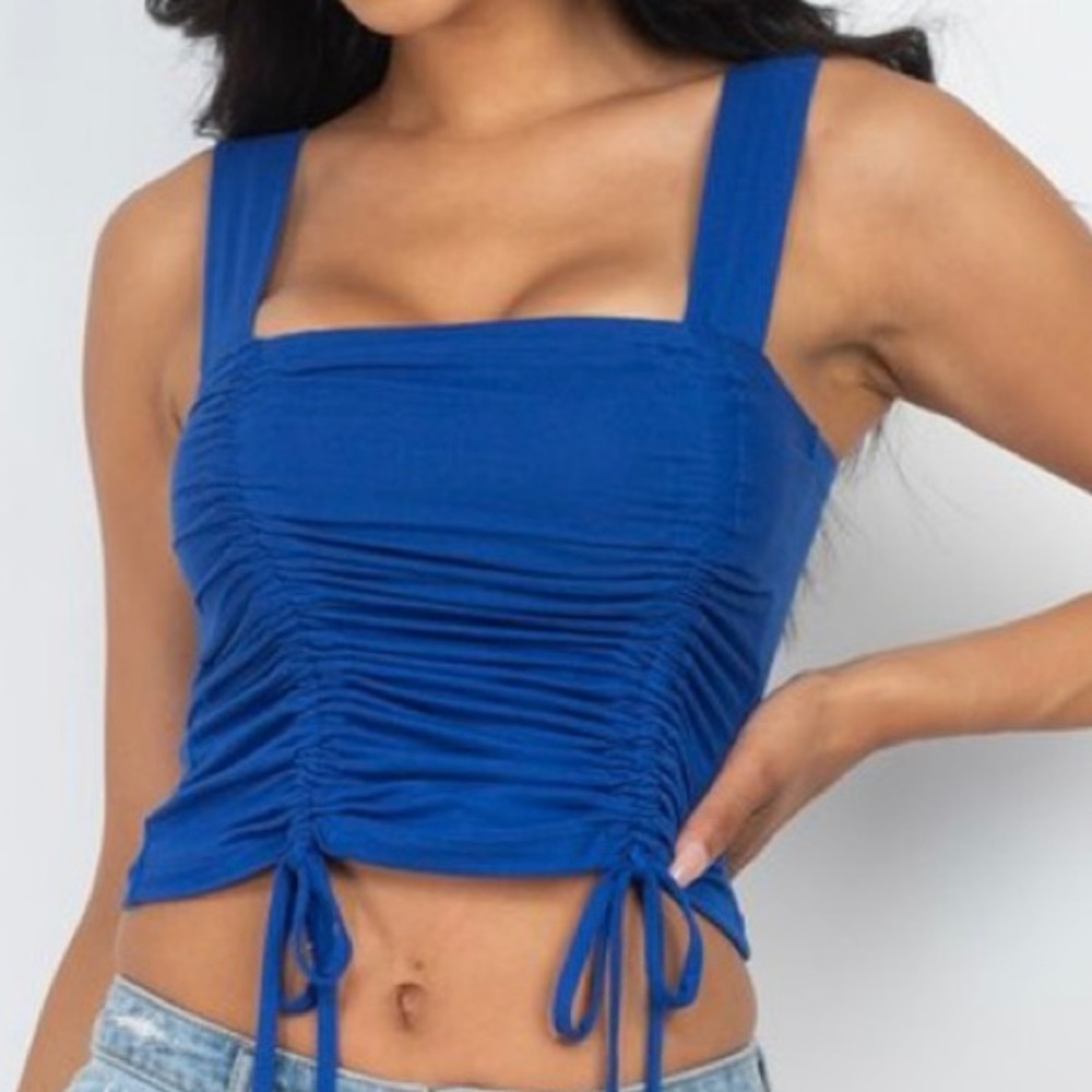 Ruched crop top